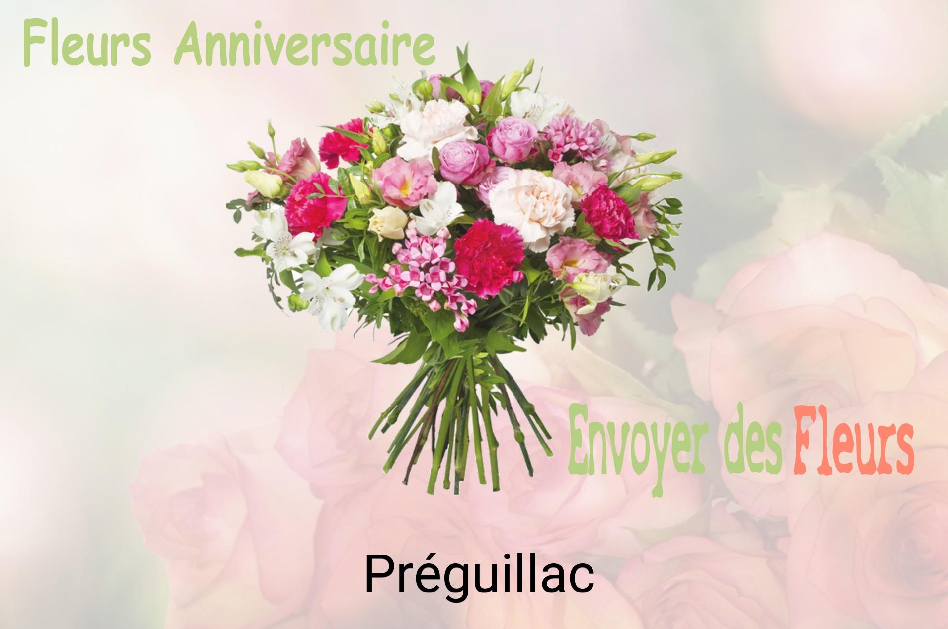 Bouquet de fleurs d’anniversaire livré à Préguillac